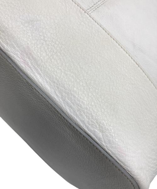 JIL SANDER（ジルサンダー）JIL SANDER (ジルサンダー) バスケットショルダートートバッグ ホワイトの古着・服飾アイテム