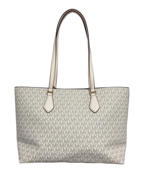 MICHAEL KORS（マイケル・コース）MICHAEL KORS (マイケル・コース) SHEILA ミッドファスナー トート ラージ ホワイト 未使用品の古着・服飾アイテム