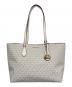 MICHAEL KORS（マイケル・コース）の古着「SHEILA ミッドファスナー トート ラージ」｜ホワイト