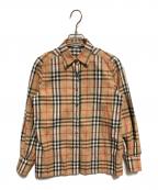 Burberry'sバーバリー）の古着「シャドーホースノバチェックシャツ」｜ベージュ