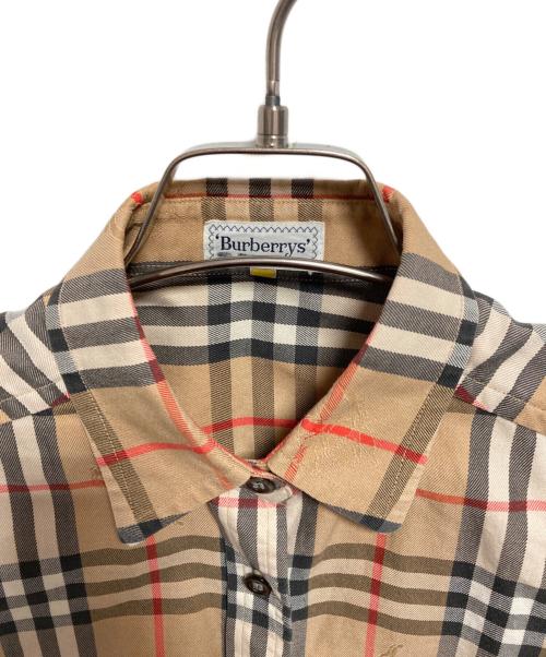 Burberry's（バーバリー）Burberry's (バーバリー) シャドーホースノバチェックシャツ ベージュ サイズ:7の古着・服飾アイテム