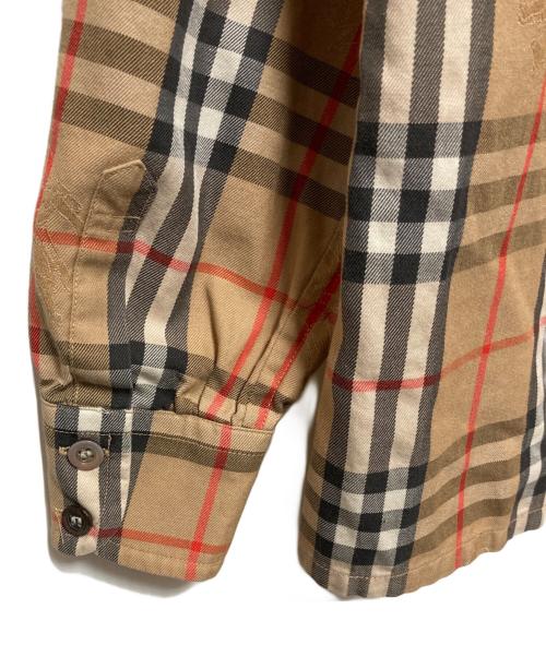 Burberry's（バーバリー）Burberry's (バーバリー) シャドーホースノバチェックシャツ ベージュ サイズ:7の古着・服飾アイテム