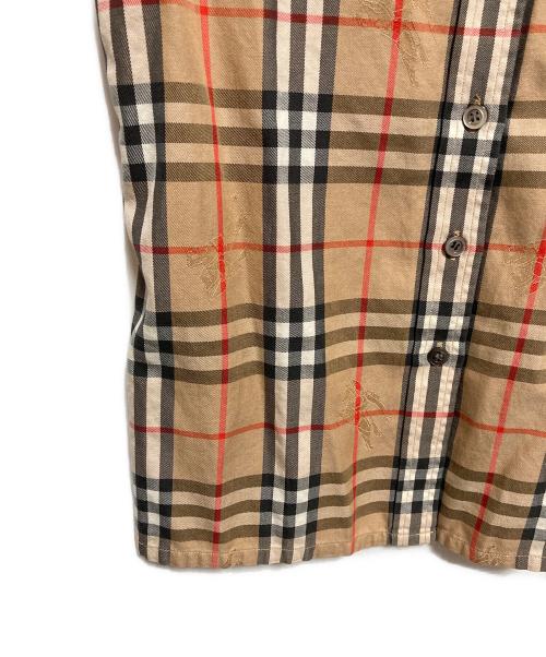 Burberry's（バーバリー）Burberry's (バーバリー) シャドーホースノバチェックシャツ ベージュ サイズ:7の古着・服飾アイテム