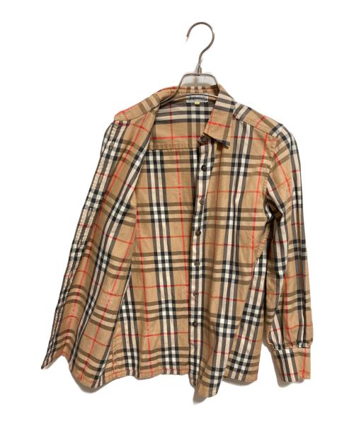 Burberry's（バーバリー）Burberry's (バーバリー) シャドーホースノバチェックシャツ ベージュ サイズ:7の古着・服飾アイテム