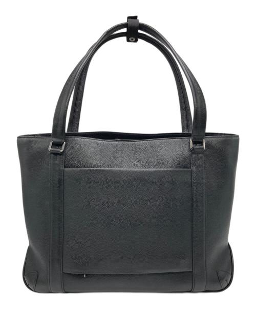 blue sincere（ブルーシンシア）BLUE SINCERE (ブルーシンシア) レザートートバッグ ブラックの古着・服飾アイテム