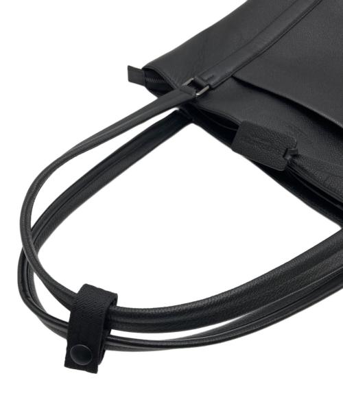 blue sincere（ブルーシンシア）BLUE SINCERE (ブルーシンシア) レザートートバッグ ブラックの古着・服飾アイテム