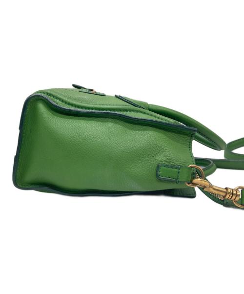 CELINE（セリーヌ）CELINE (セリーヌ) ラゲージ ナノショッパー 2WAYショルダーバッグ グリーンの古着・服飾アイテム