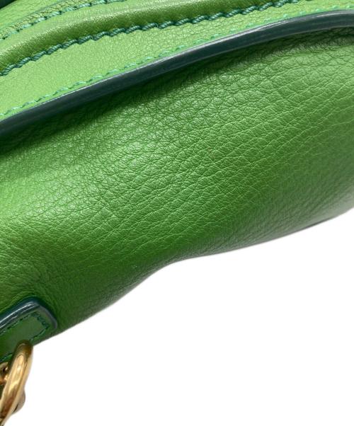 CELINE（セリーヌ）CELINE (セリーヌ) ラゲージ ナノショッパー 2WAYショルダーバッグ グリーンの古着・服飾アイテム