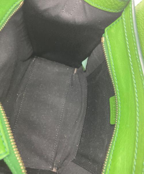 CELINE（セリーヌ）CELINE (セリーヌ) ラゲージ ナノショッパー 2WAYショルダーバッグ グリーンの古着・服飾アイテム