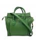 CELINE (セリーヌ) ラゲージ ナノショッパー 2WAYショルダーバッグ グリーン：100000円