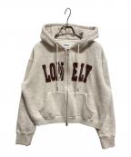 NOHANTノアン）の古着「LOVELY CROP HOODIE ZIP-UP OATMEAL」｜ベージュ