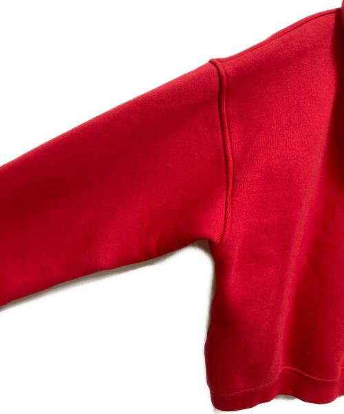 NOHANT（ノアン）NOHANT (ノアン) LOVELY CROP HOODIE ZIP-UP OATMEAL レッド サイズ:Ｍの古着・服飾アイテム