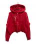 NOHANT（ノアン）の古着「LOVELY CROP HOODIE ZIP-UP OATMEAL」｜レッド