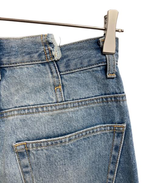 moussy（マウジー）moussy (マウジー) CROSS WAIST WIDE STRAIGHT ブルー サイズ:1の古着・服飾アイテム