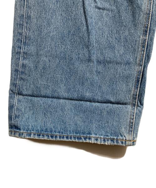 moussy（マウジー）moussy (マウジー) CROSS WAIST WIDE STRAIGHT ブルー サイズ:1の古着・服飾アイテム