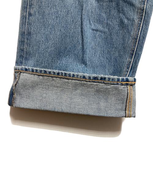 moussy（マウジー）moussy (マウジー) CROSS WAIST WIDE STRAIGHT ブルー サイズ:1の古着・服飾アイテム