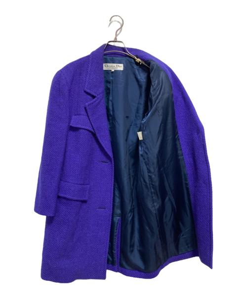 Christian Dior（クリスチャン ディオール）Christian Dior (クリスチャン ディオール) ウールコート パープル サイズ:9の古着・服飾アイテム