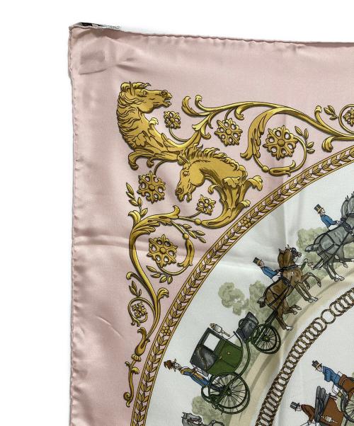 HERMES（エルメス）HERMES (エルメス) シルクスカーフ ピンクの古着・服飾アイテム