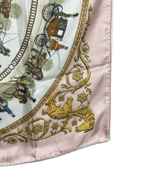 HERMES（エルメス）HERMES (エルメス) シルクスカーフ ピンクの古着・服飾アイテム