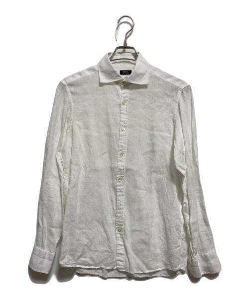 Brilla per il gusto（ブリッラ ペル イルグースト）Brilla per il gusto (ブリッラ ペル イルグースト) リネン カッタウェイ ワイドカラーシャツ ホワイト サイズ:Mの古着・服飾アイテム