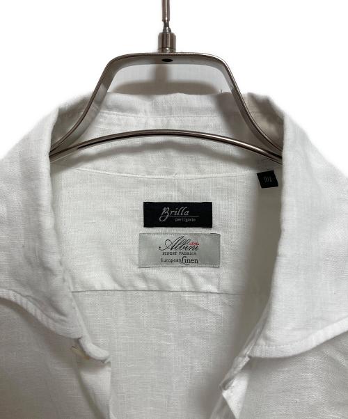 Brilla per il gusto（ブリッラ ペル イルグースト）Brilla per il gusto (ブリッラ ペル イルグースト) リネン カッタウェイ ワイドカラーシャツ ホワイト サイズ:Mの古着・服飾アイテム