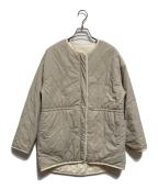 MAYSON GREYメイソングレイ）の古着「リバーシブルカポック中綿キルティングブルゾン」｜ベージュ
