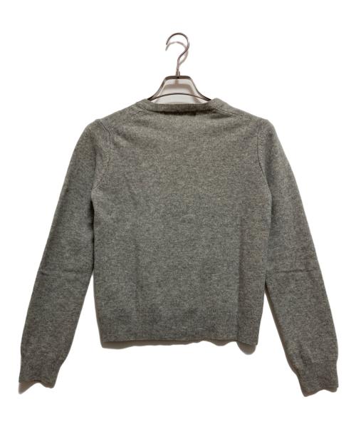 PLAY COMME des GARCONS（プレイコムデギャルソン）PLAY COMME des GARCONS (プレイコムデギャルソン) ハートワッペンカーディガン グレー サイズ:Sの古着・服飾アイテム