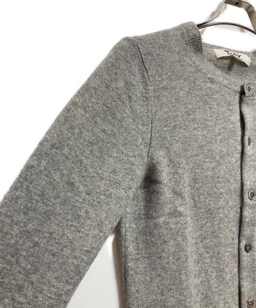 PLAY COMME des GARCONS（プレイコムデギャルソン）PLAY COMME des GARCONS (プレイコムデギャルソン) ハートワッペンカーディガン グレー サイズ:Sの古着・服飾アイテム