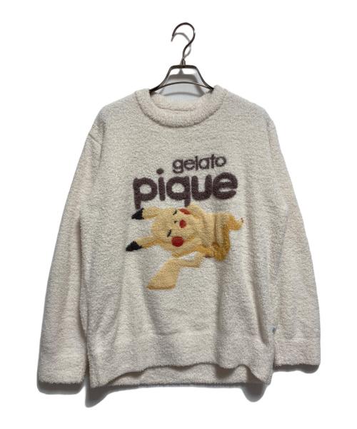 gelato pique（ジェラートピケ）gelato pique (ジェラートピケ) ベビモコジャガードプルオーバー&ロングパンツセット ベージュ サイズ:FREEの古着・服飾アイテム
