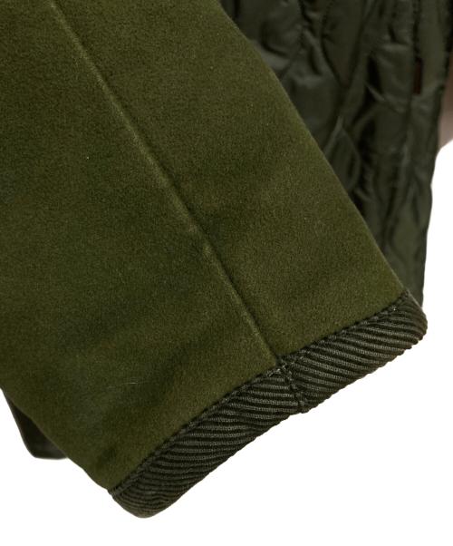 LAVENHAM（ラベンハム）LAVENHAM (ラベンハム) 切替フーデットキルティングコート グリーン サイズ:34の古着・服飾アイテム