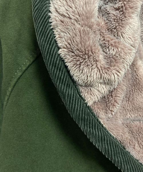 LAVENHAM（ラベンハム）LAVENHAM (ラベンハム) 切替フーデットキルティングコート グリーン サイズ:34の古着・服飾アイテム