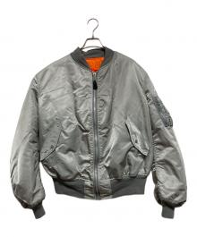 ALPHA（アルファ）の古着「90’s MA-1ジャケット」｜シルバー