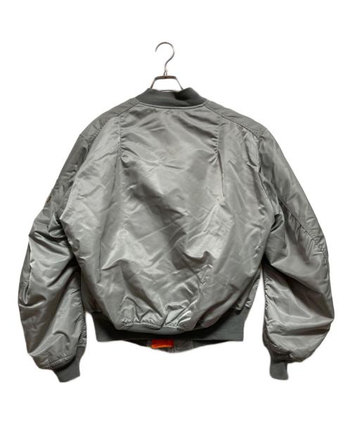 ALPHA（アルファ）ALPHA (アルファ) 90’s MA-1ジャケット シルバー サイズ:XX-LARGEの古着・服飾アイテム