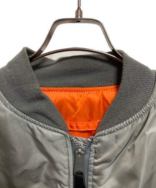 ALPHA（アルファ）ALPHA (アルファ) 90’s MA-1ジャケット シルバー サイズ:XX-LARGEの古着・服飾アイテム