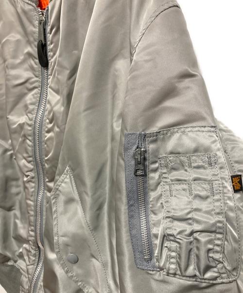 ALPHA（アルファ）ALPHA (アルファ) 90’s MA-1ジャケット シルバー サイズ:XX-LARGEの古着・服飾アイテム