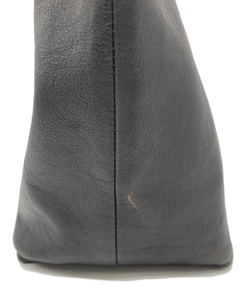 HIROFU（ヒロフ）HIROFU (ヒロフ) Hロゴメッシュハンドルトートバッグ ブラックの古着・服飾アイテム