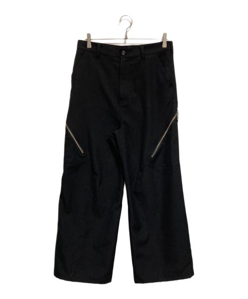 jieda（ジエダ）jieda (ジエダ) DRAPING OVER SLACKS ブラック サイズ:2の古着・服飾アイテム