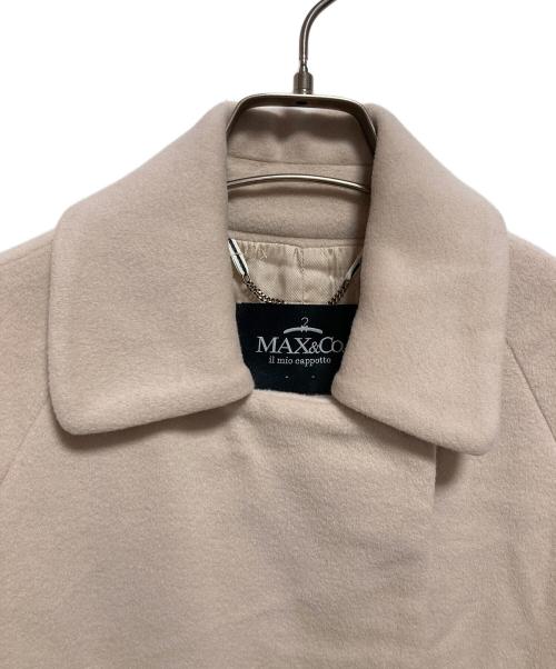 MAX&Co.（マックスアンドコー）MAX&Co. (マックスアンドコー) ヴァージンウールコート ベージュ サイズ:40の古着・服飾アイテム