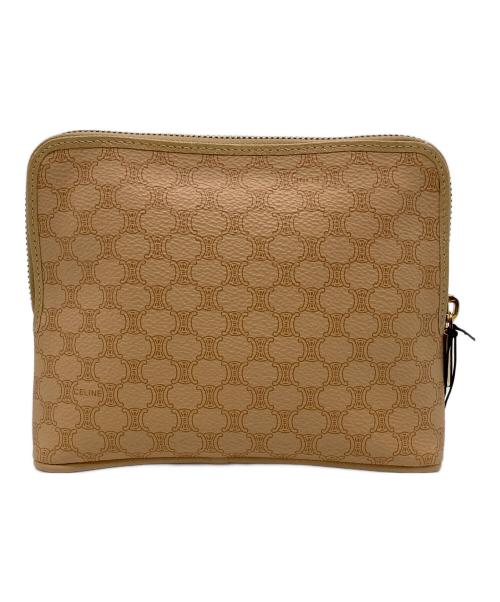 CELINE（セリーヌ）CELINE (セリーヌ) マダカム柄ポーチ ベージュの古着・服飾アイテム