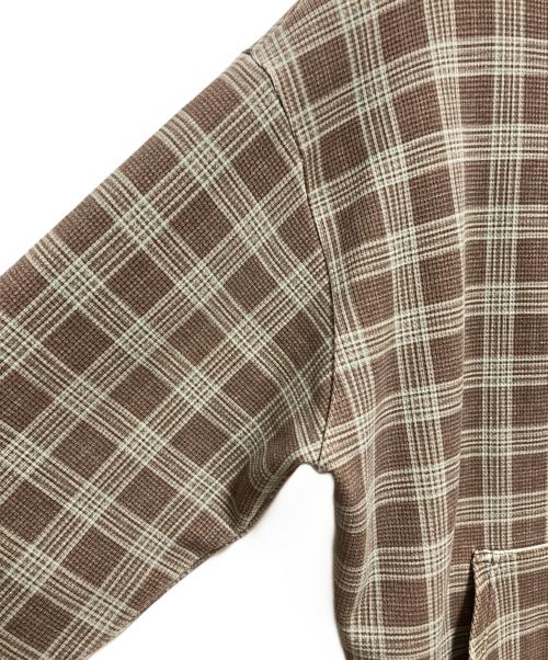 BUTTER GOODS（バターグッズ）Butter Goods (バターグッズ) Waffle Zip-Thru Hood ブラウン サイズ:Lの古着・服飾アイテム