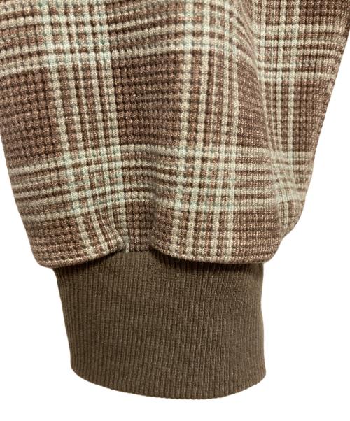 BUTTER GOODS（バターグッズ）Butter Goods (バターグッズ) Waffle Zip-Thru Hood ブラウン サイズ:Lの古着・服飾アイテム