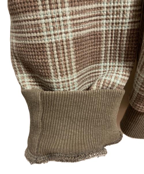 BUTTER GOODS（バターグッズ）Butter Goods (バターグッズ) Waffle Zip-Thru Hood ブラウン サイズ:Lの古着・服飾アイテム