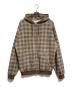 Butter Goods（バターグッズ）の古着「Waffle Zip-Thru Hood」｜ブラウン