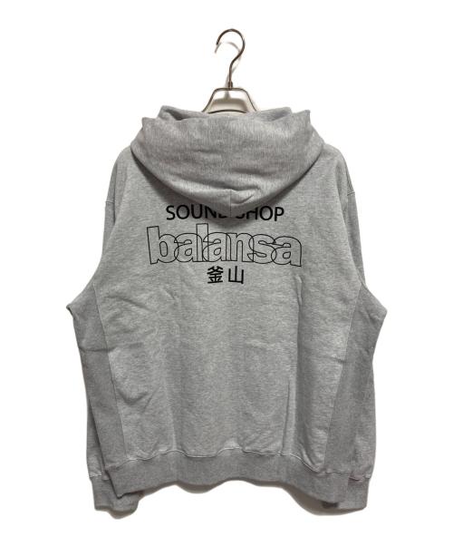 SOUND SHOP balansa（サウウドショップバランサ）SOUND SHOP balansa (サウウドショップバランサ) プルオーバーパーカー グレー サイズ:XLの古着・服飾アイテム