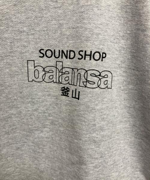 SOUND SHOP balansa（サウウドショップバランサ）SOUND SHOP balansa (サウウドショップバランサ) プルオーバーパーカー グレー サイズ:XLの古着・服飾アイテム