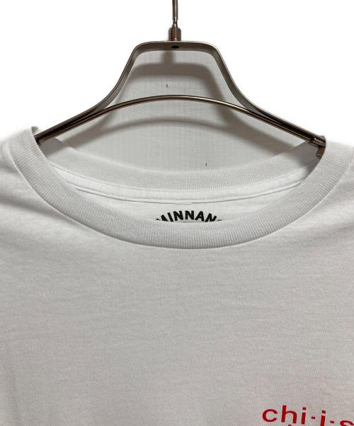 MIN-NANO（ミンナノ）MIN-NANO (ミンナノ) プリントTシャツ ホワイト サイズ:不明の古着・服飾アイテム