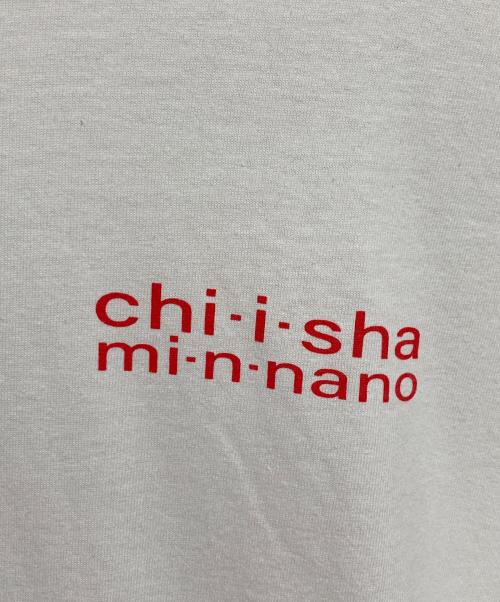 MIN-NANO（ミンナノ）MIN-NANO (ミンナノ) プリントTシャツ ホワイト サイズ:不明の古着・服飾アイテム