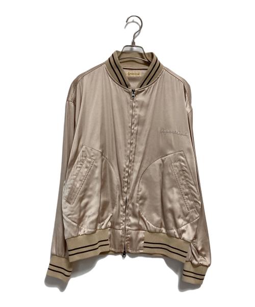 SPORTCLAD（スポーツクラッド）sportclad (スポーツクラッド) 別注サテンブルゾン ベージュ サイズ:FREEの古着・服飾アイテム