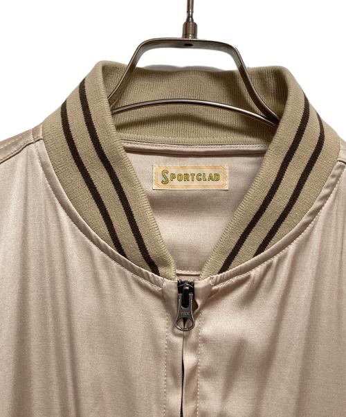 SPORTCLAD（スポーツクラッド）sportclad (スポーツクラッド) 別注サテンブルゾン ベージュ サイズ:FREEの古着・服飾アイテム