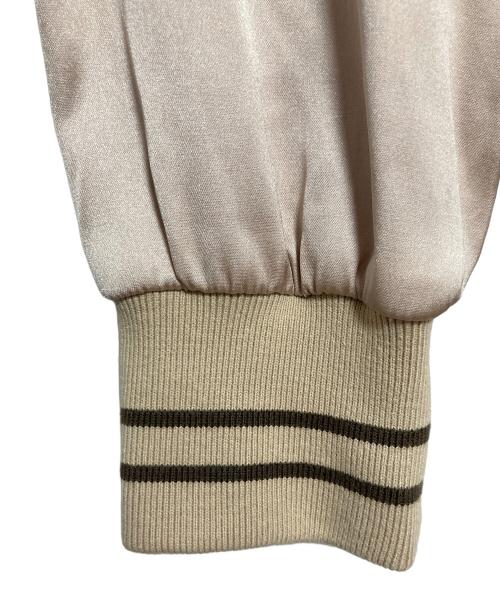 SPORTCLAD（スポーツクラッド）sportclad (スポーツクラッド) 別注サテンブルゾン ベージュ サイズ:FREEの古着・服飾アイテム